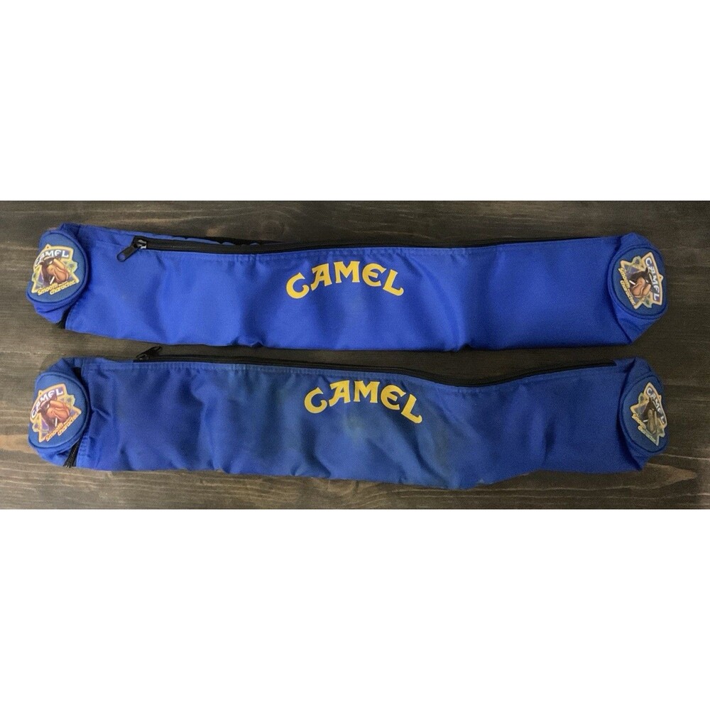 Vintage Camel Smooth Character Pool Cue Carry Bags Set Of Two
